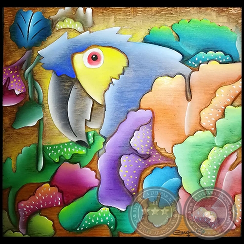 Xilopintura de Cayetano Cuquejo - Serie Fauna y Flora - Año 2019